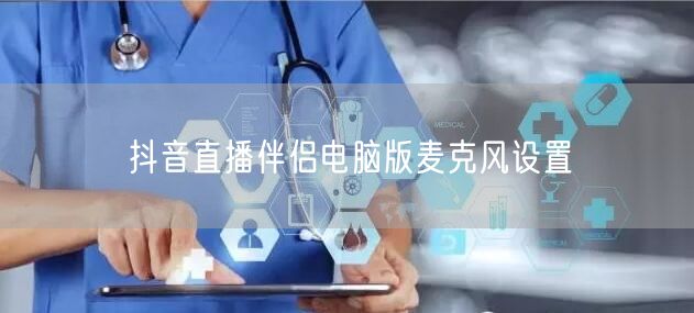 抖音直播伴侣电脑版麦克风设置